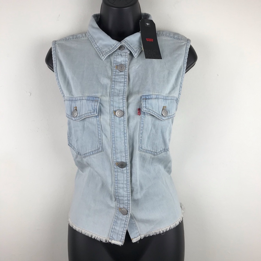 Levi’s Light Washed Denim Vest